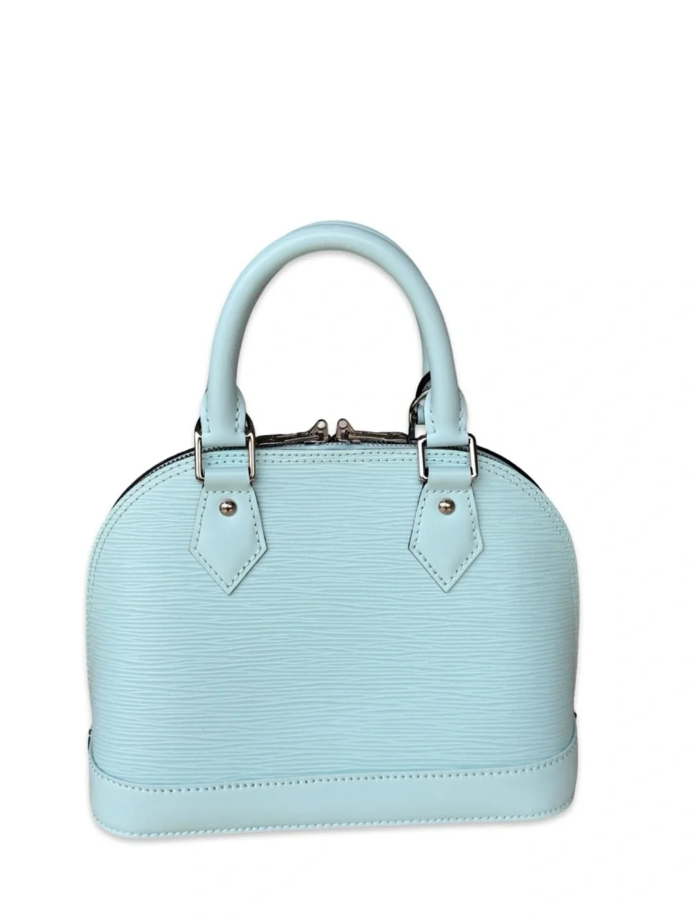 Louis Vuitton Alma PM Epi Leather Blue Top Handle Crossbody Bag LV Handbag